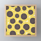 Sunflowers pattern Mini Art Print Gallery Image 1
