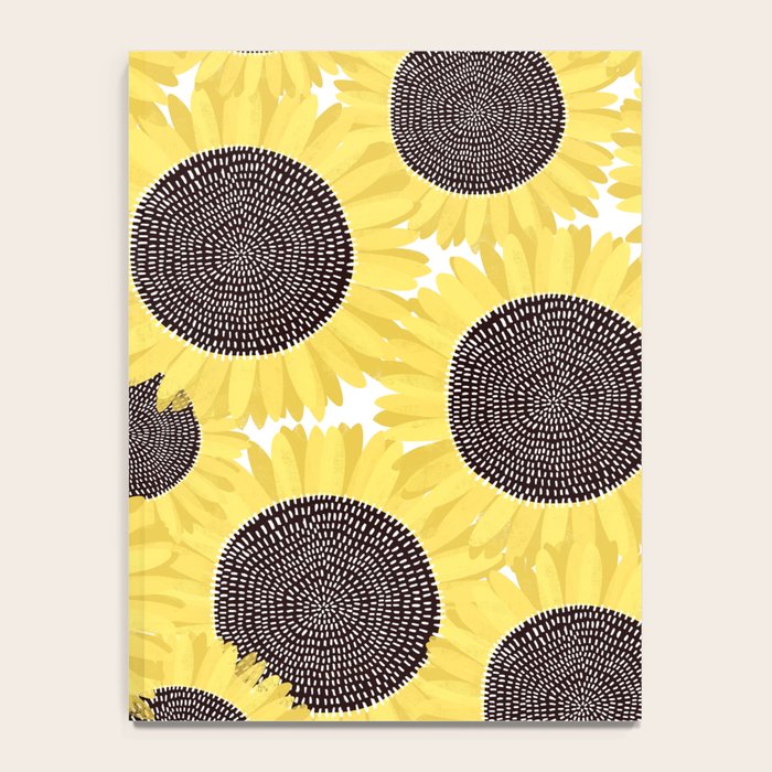 Sunflowers pattern Notebook Gallery Image 4