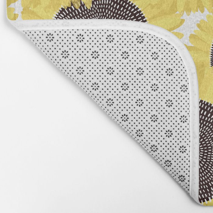 Sunflowers pattern Bath Mat Gallery Image 2