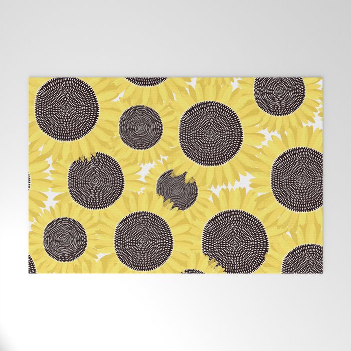 Sunflowers pattern Welcome Mat Gallery Image 1