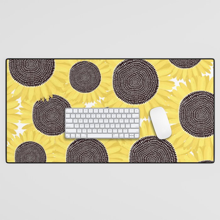 Sunflowers pattern Desk Mat Gallery Image 1