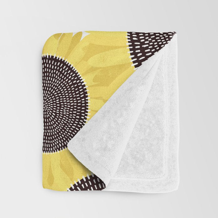 Sunflowers pattern Throw Blanket Gallery Image 3