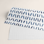 Strokes Pattern | Indigo Watercolor Painting Wrapping Paper Gallery Image 2