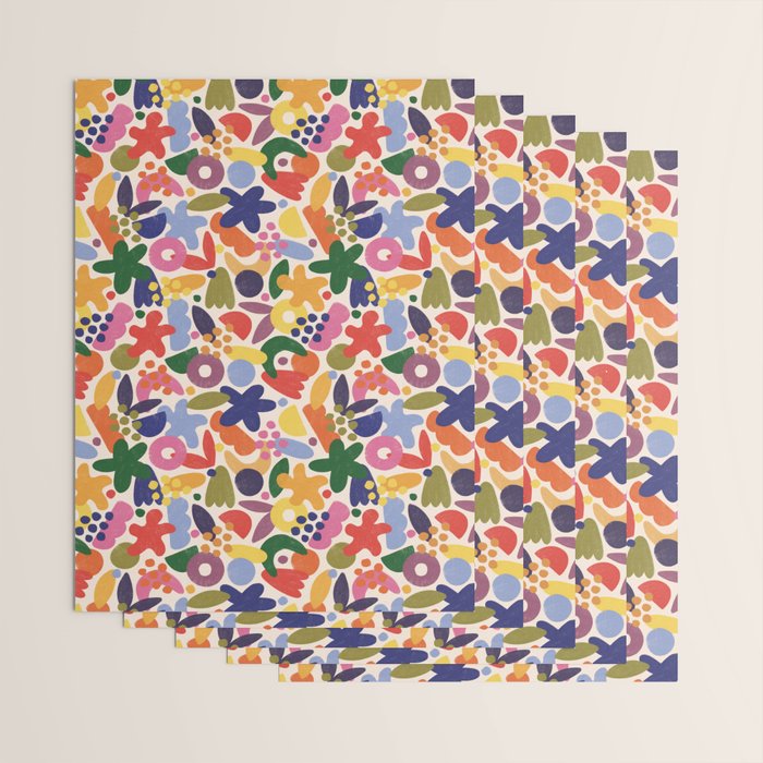 Bright Abstract Pattern #1 Wrapping Paper Gallery Image 3