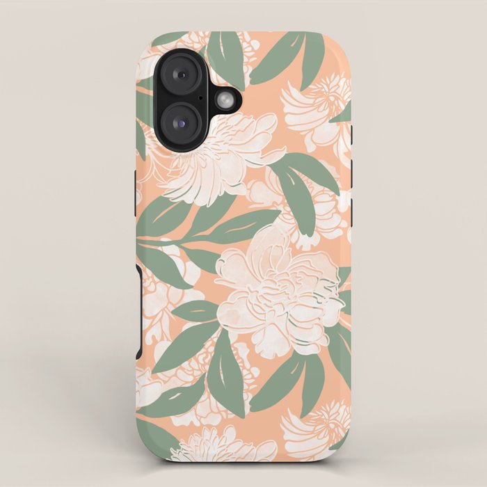 Modern floral blooms PGM7 iPhone Case Gallery Image 1