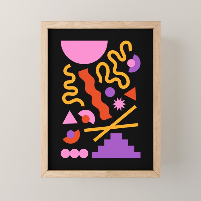 Purple ramen Mini Art Print Gallery Image 1