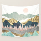 Summer Vista Blanket - With Sun Wall Tapestry Gallery Image 4
