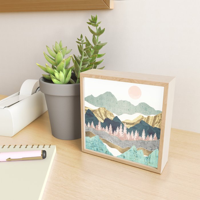 Summer Vista Blanket - With Sun Mini Art Print Gallery Image 2