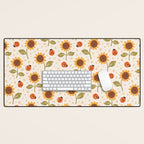 Sunflowers and Ladybugs Desk Mat Gallery Image 1