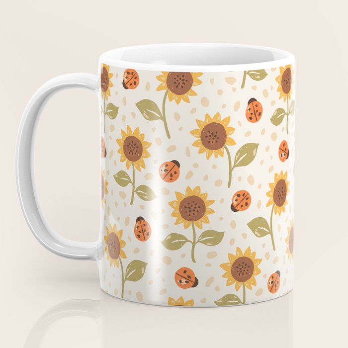 Sunflowers and Ladybugs Coffee Mug Gallery Image 3