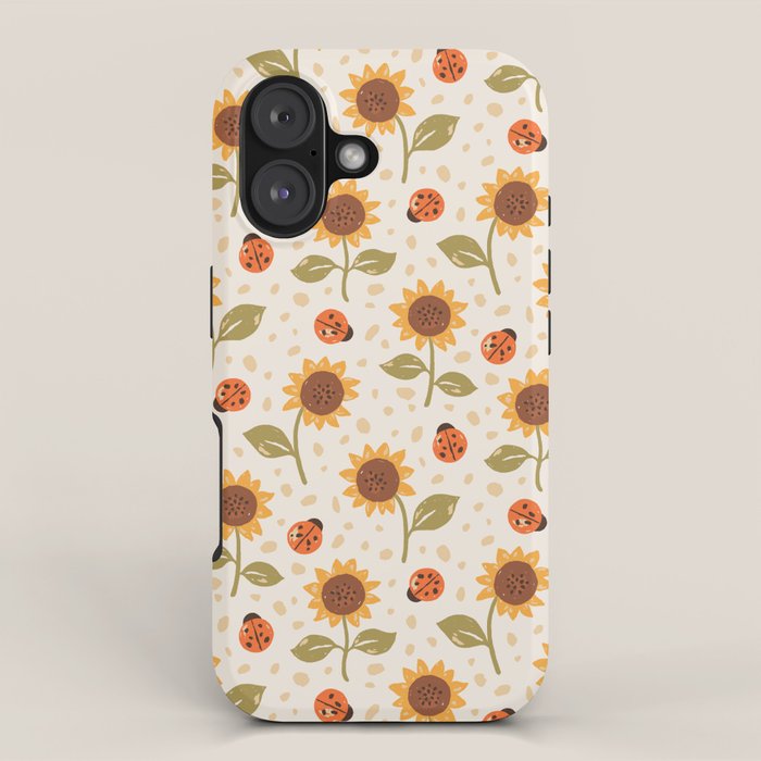 Sunflowers and Ladybugs iPhone Case Gallery Image 1