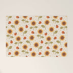 Sunflowers and Ladybugs Welcome Mat Gallery Image 1