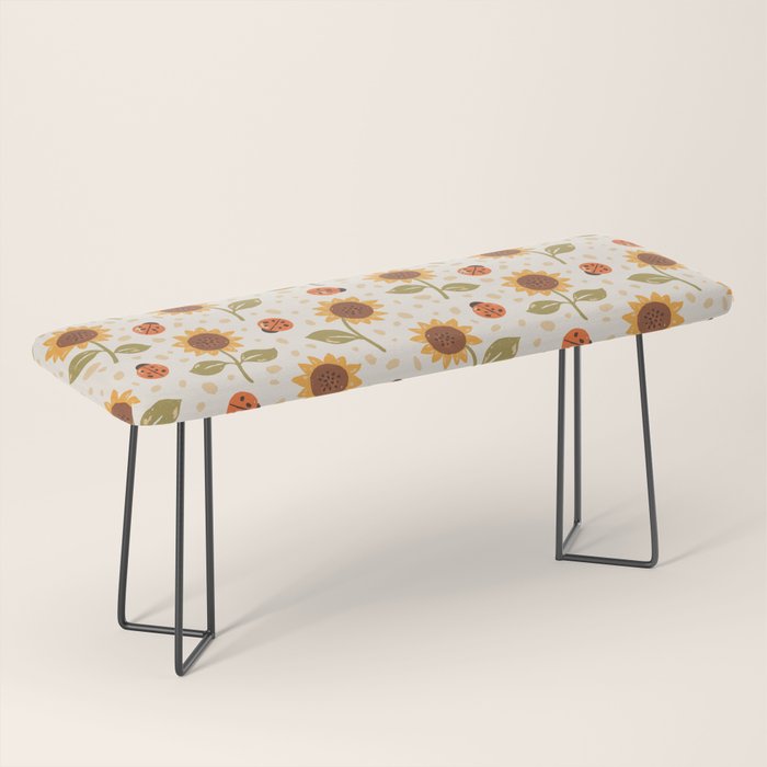 Sunflowers and Ladybugs Bench Gallery Image 1