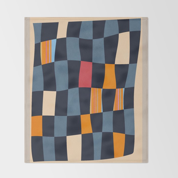 Geometric Abstraction 238 Throw Blanket Gallery Image 2