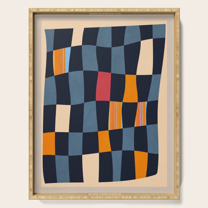 Geometric Abstraction 238 Serving Tray Gallery Image 1