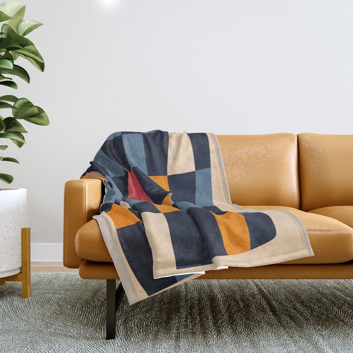 Geometric Abstraction 238 Throw Blanket Gallery Image 1