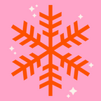 Christmas Print Snowflake Pink And Orange Holiday Decorations Festive Modern Decor Coffee Mug Gallery Image 2