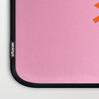 Christmas Print Snowflake Pink And Orange Holiday Decorations Festive Modern Decor Laptop Sleeve Gallery Image 3