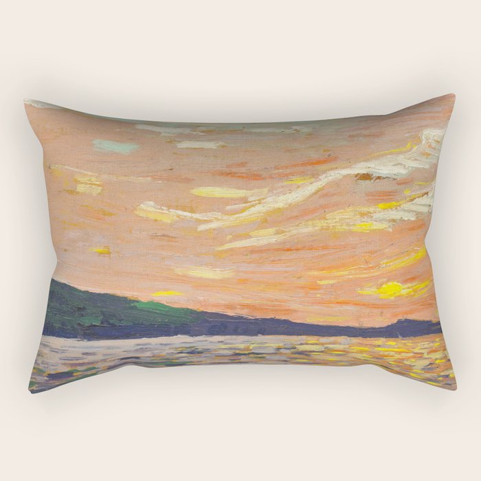Tom Thomson Smoke Lake Canadian Landscape Artist Rectangular Pillow Gallery Image 1