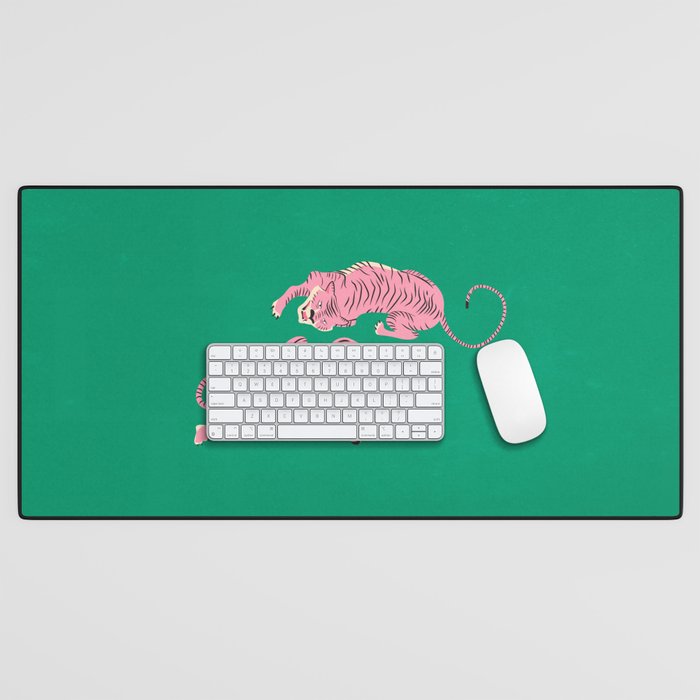The Chase: Pink Tiger Edition Desk Mat Gallery Image 1