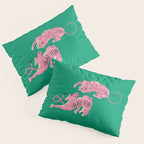 The Chase: Pink Tiger Edition Pillow Sham Gallery Image 3