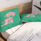 The Chase: Pink Tiger Edition Pillow Sham Gallery Image 2