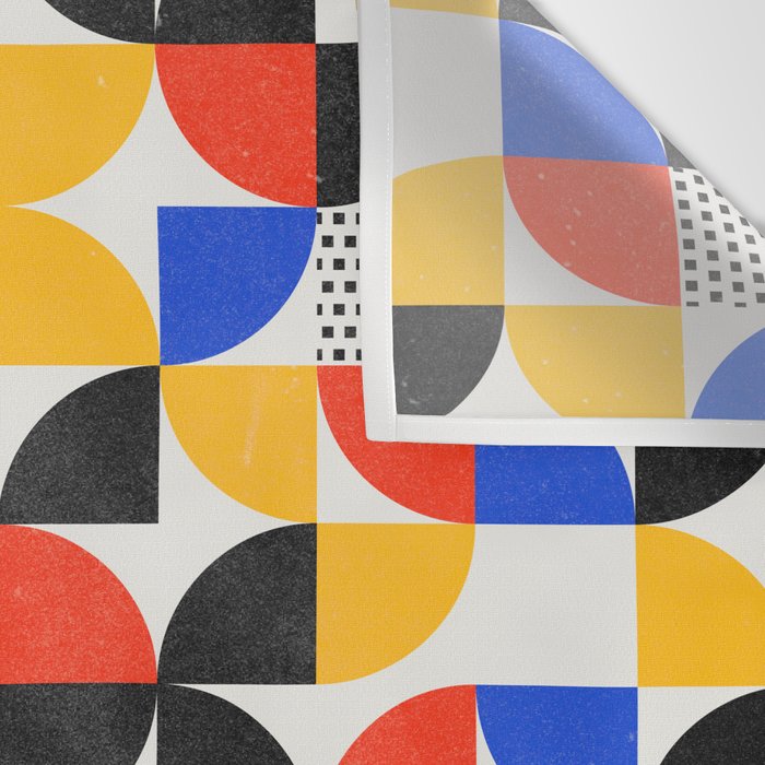 Shape & Pattern Study: Mid-Century Bauhaus Series Wall Tapestry Gallery Image 3