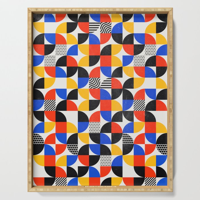 Shape & Pattern Study: Mid-Century Bauhaus Series Serving Tray Gallery Image 1