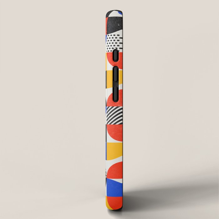 Shape & Pattern Study: Mid-Century Bauhaus Series iPhone Case Gallery Image 2