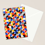Shape & Pattern Study: Mid-Century Bauhaus Series Stationery Card Gallery Image 2