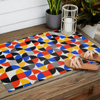Shape & Pattern Study: Mid-Century Bauhaus Series Outdoor Rug Gallery Image 2