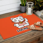 Lucky Cat Illustration Outdoor Rug Gallery Image 2