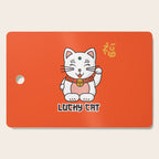 Lucky Cat Illustration Cutting Board Gallery Image 1