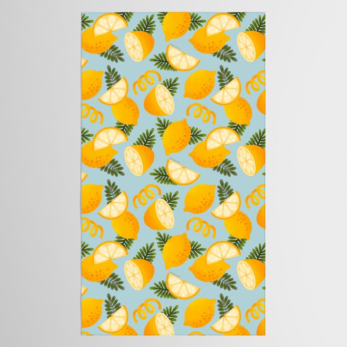Lemon Pattern - Amalfi Coast Cocktails Tablecloth Gallery Image 2