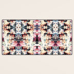 Colorful Abstract Batik Butterfly Rorschach Ink Blot Art Universe No5 Desk Mat Gallery Image 3