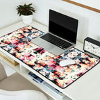 Colorful Abstract Batik Butterfly Rorschach Ink Blot Art Universe No5 Desk Mat Gallery Image 2