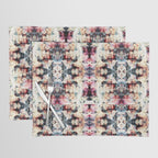 Colorful Abstract Batik Butterfly Rorschach Ink Blot Art Universe No5 Placemat Gallery Image 1