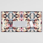 Colorful Abstract Batik Butterfly Rorschach Ink Blot Art Universe No5 Desk Mat Gallery Image 1