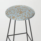 Cheetahs and Plants Boho Stool Gallery Image 2
