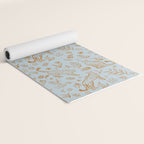 Cheetahs and Plants Boho Yoga Mat Gallery Image 2