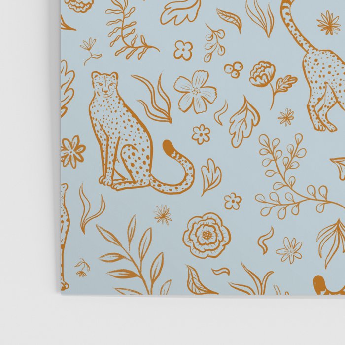 Cheetahs and Plants Boho Poster Gallery Image 3