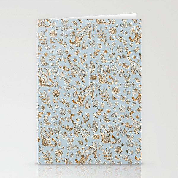 Cheetahs and Plants Boho Stationery Card Gallery Image 2