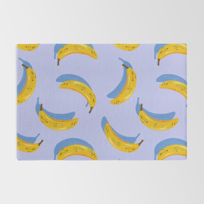 Banana Pattern - Blue Palette Rug Gallery Image 2