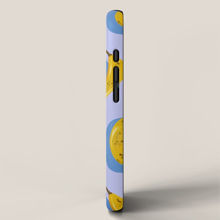 Banana Pattern - Blue Palette iPhone Case Gallery Image 2
