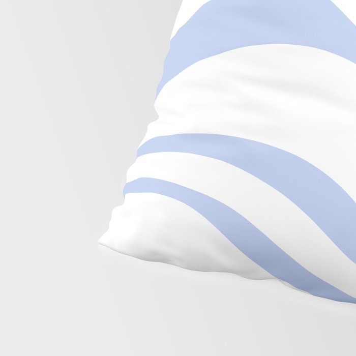 Modern Liquid Swirl Abstract Square in White and Light Blue Periwinkle  Pillow Sham Gallery Image 4