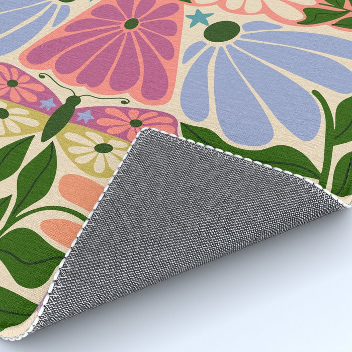 New Beginning - Floral Bird and Butterfly Rug Gallery Image 4