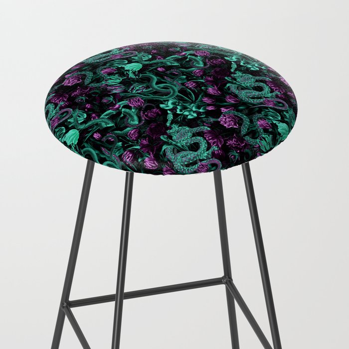 Floral and Snake Night Stool Gallery Image 2