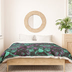 Floral and Snake Night Duvet Cover Gallery Image 3