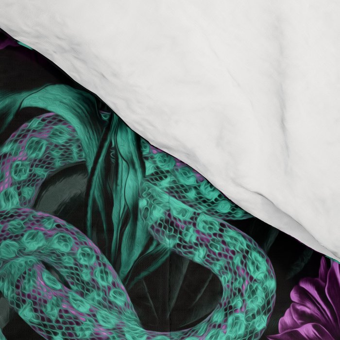 Floral and Snake Night Comforter Gallery Image 4