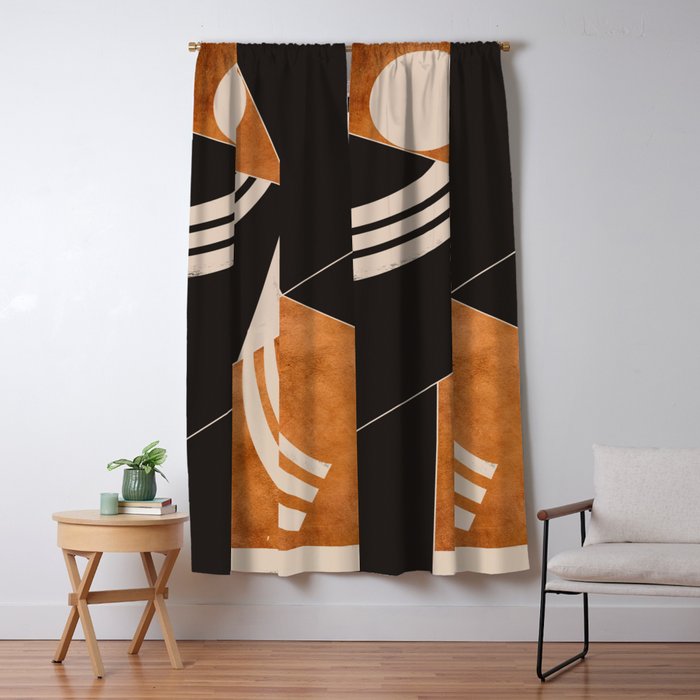 Abstract Minimal Shapes 130 Window Curtain Gallery Image 1
